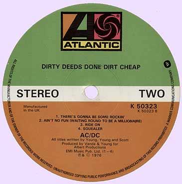 AC/DC, Dirty Deeds Done Dirt Cheap, 1976