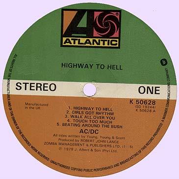 AC/DC, Highway To Hell, 