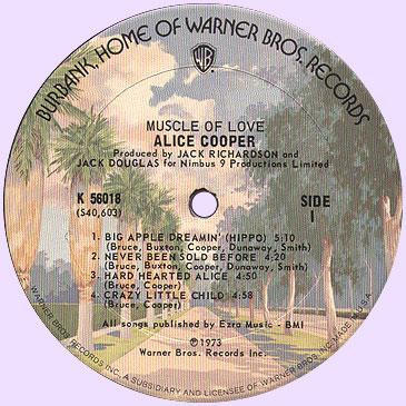 Alice Cooper, Muscle Of Love, 1973, Warner Bros, USA