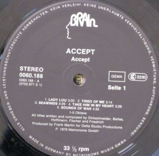 Accept, 1979,  