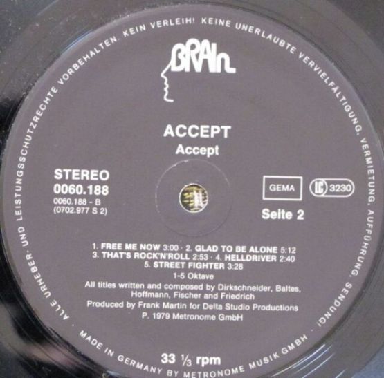 Accept, 1979, West Germany