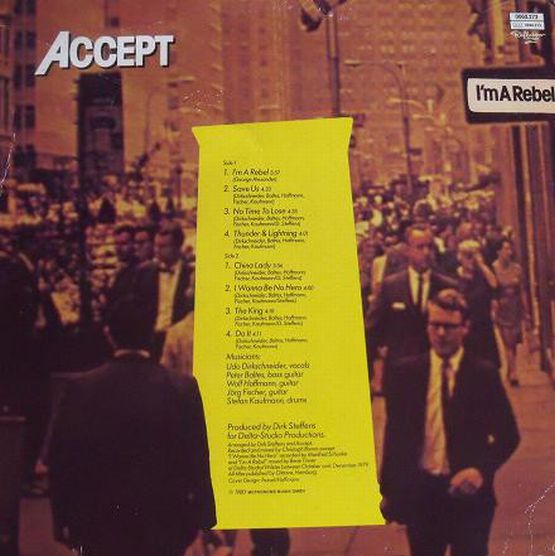 Accept, I'm A Rebel, 1980, Reflektor Z, 