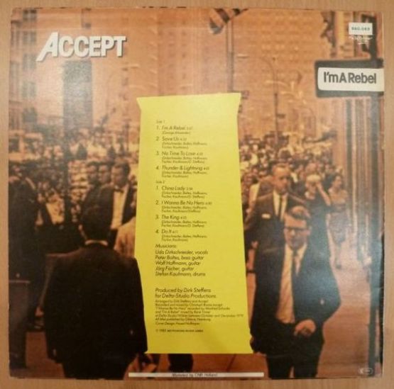 Accept, I'm A Rebel, 1980, 