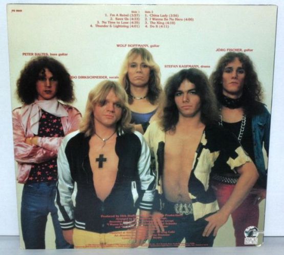 Accept, I'm A Rebel, 1980, USA, 1984, Passport