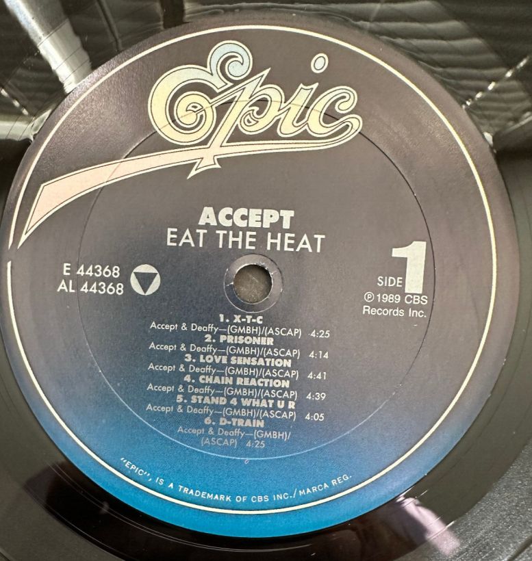 Accept, Eat the Heat, 1989,  