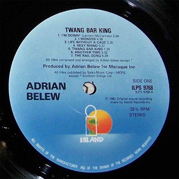 Adrian Belew, 1983, Twang Bar King, England