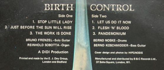 Birth Control, Operation,   1971 .