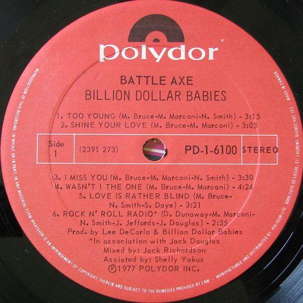 Billion Dollar Babies, 1977, 