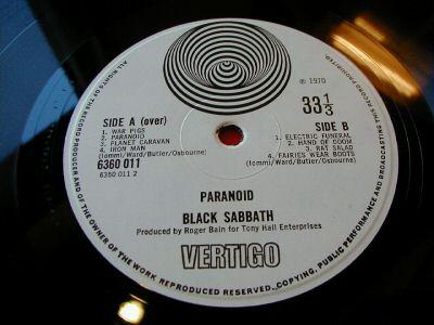 Black Sabbath "Paranoid", UK