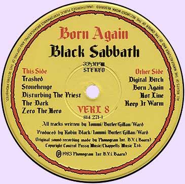 Black Sabbath, Born Again, Great Britain