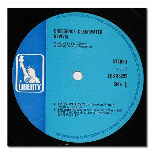 Creedence Clearwater Revival, 1968, England, Liberty Records