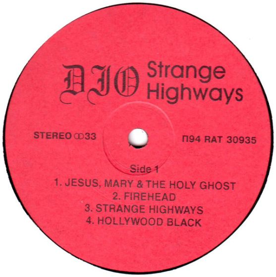 Dio, 1993, Strange Highways,  