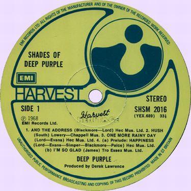  Shades Of Deep Purple, EMI-Harvest