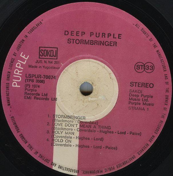 Deep Purple Stormbringer, Jugoton