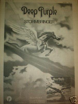 Deep Purple "Stormbringer", 1974, poster