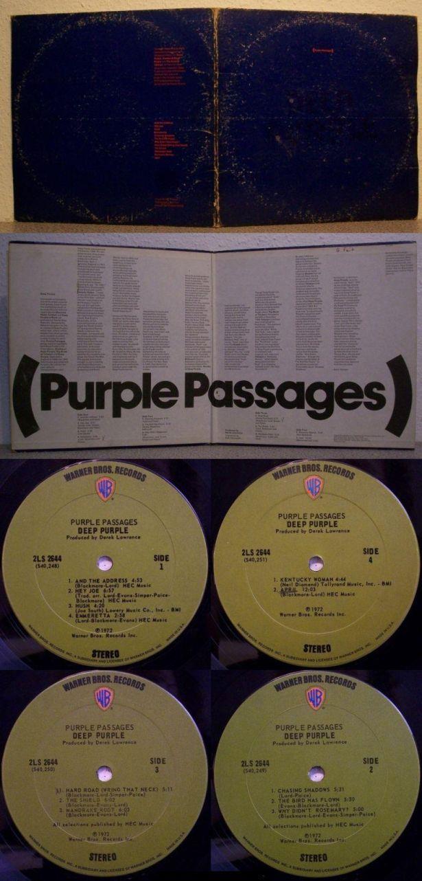 Deep Purple, Purple Passages, 1972, USA, Warner Bros. Records