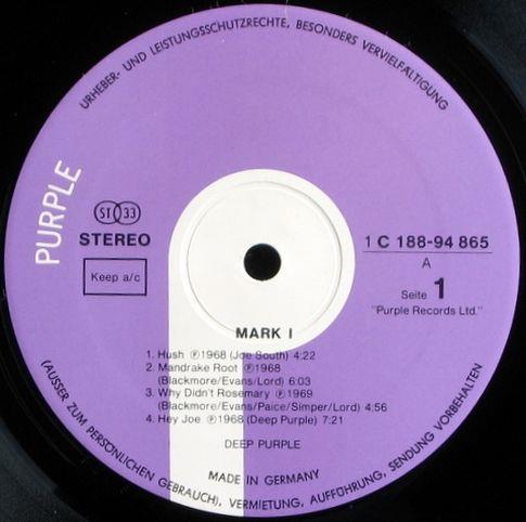 Deep Purple, Mark I & II, 1973,  