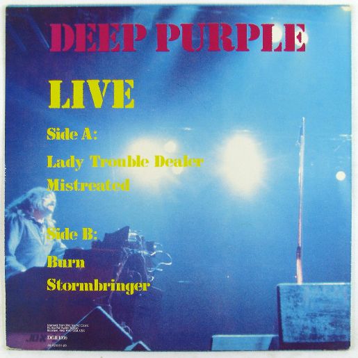 Deep Purple Live, , 1985 .