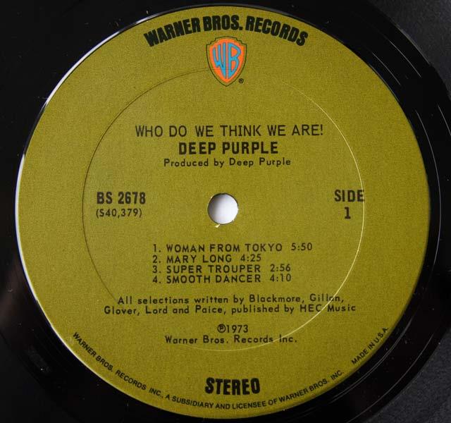 Deep Purple Who Do We Think We Are, USA