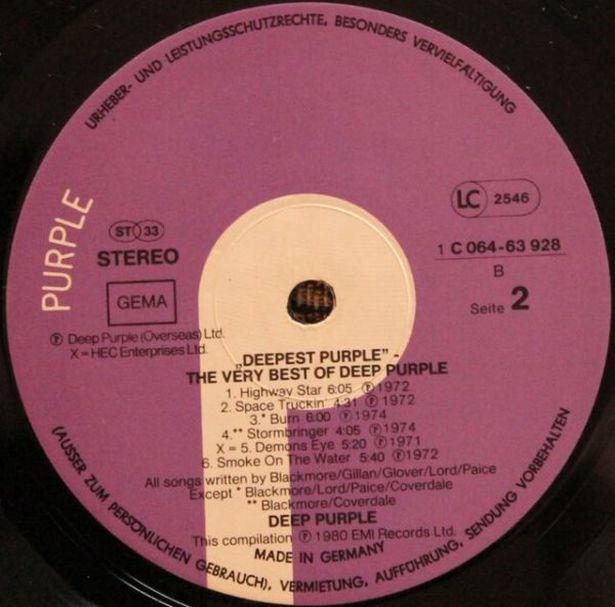 Deepest Purple: The Very Best of Deep Purple, 1980,  , Purple Records