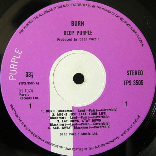 Deep Purple "Burn", 1974, 