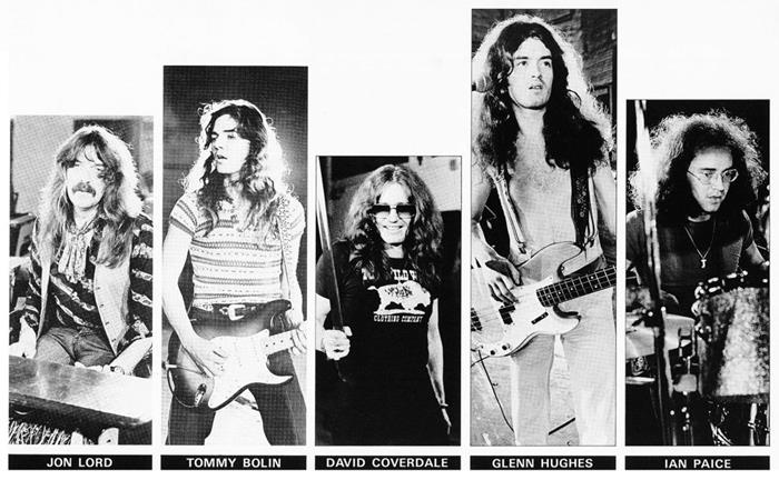 Группа Deep Purple в составе Mark 4, 1975 год