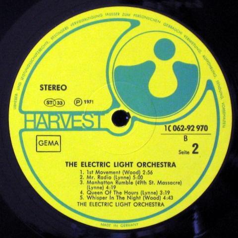 The Electric Light Orchestra-1, 1971, GEMA