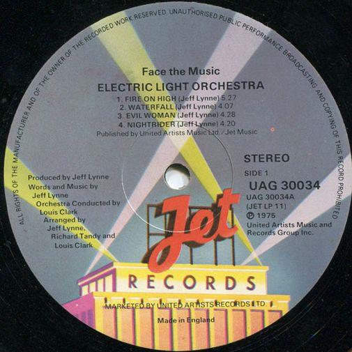 ELO, Face the Music, 1975, UK