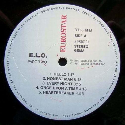 ELO, Electric Light Orchestra Part II, 1990,  