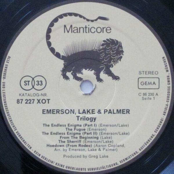 Emerson, Lake & Palmer, Trilogy 1972,  