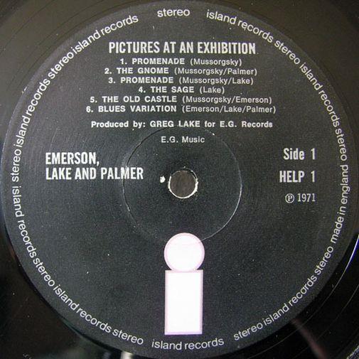 Emerson, Lake & Palmer, Pictures at an Exhibition 1971, UK