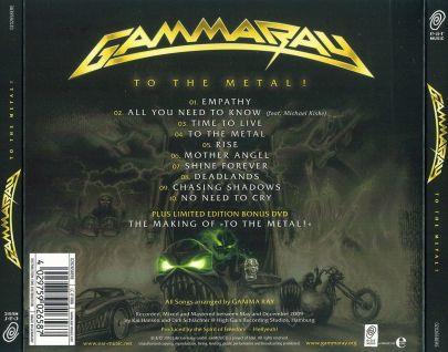 Gamma Ray, To the Metal! 2010