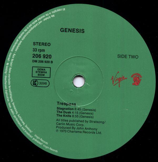 Genesis 1970 Trespass, Germany