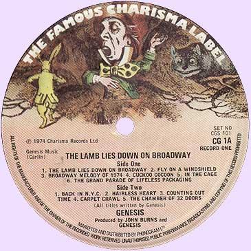 Genesis, The Lamb Lies Down on Broadway, 1974,  