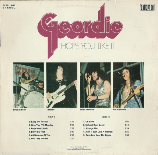 Geordie, Hope You Like It, 1973, 