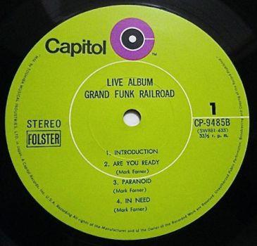 Grand Funk Railroad, Live Album