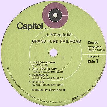 Grand Funk Railroad, Live Album, 1970, 