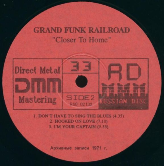 Grand Funk Railroad, Closer To Home,  