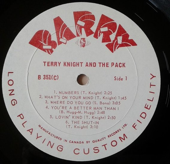 Terry Knight and The Pack, 1966,  