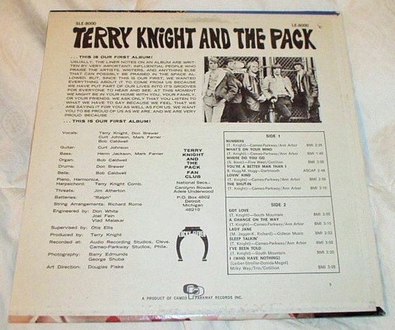 Terry Knight and The Pack, 1966, 