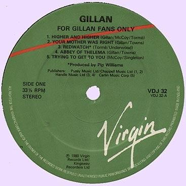 For Gillan Fans Only, Glory Road, 1980