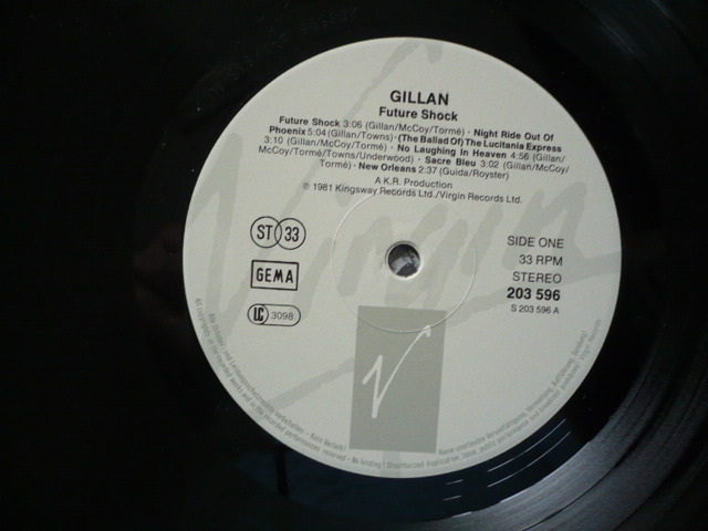 Gillan, Future Shock, 1981, 