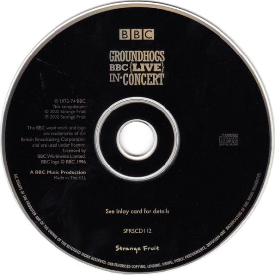 Groundhogs, BBC Live In Concert, 2002,  