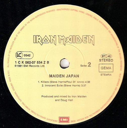 Iron Maiden, Maiden Japan, 1981, , 