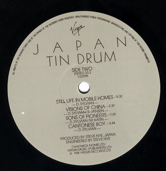 Japan, Tin Drum, 1981, UK