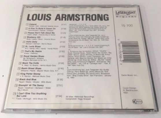 Louis Armstrong, Jazz Collector, Delta Music GmbH, Germany