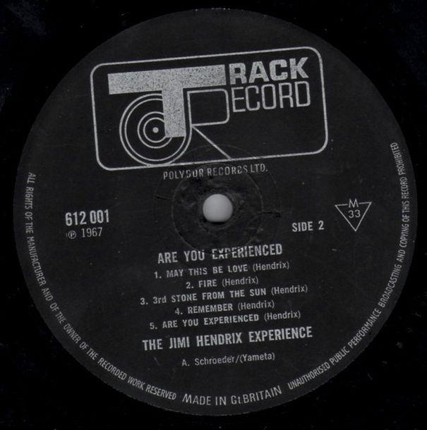 Jimi Hendrix, "Are You Experienced", 1967 . England