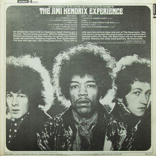 Jimi Hendrix, "Are You Experienced", 1967, 