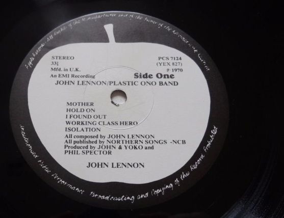 John Lennon / Plastic Ono Band, 1970, Apple Records, 1970