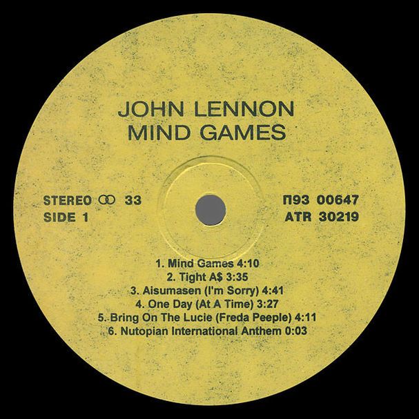 J. Lennon. 1973. Mind Games, Santa Records